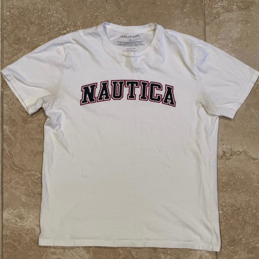 Nautica white tshirt mens size small